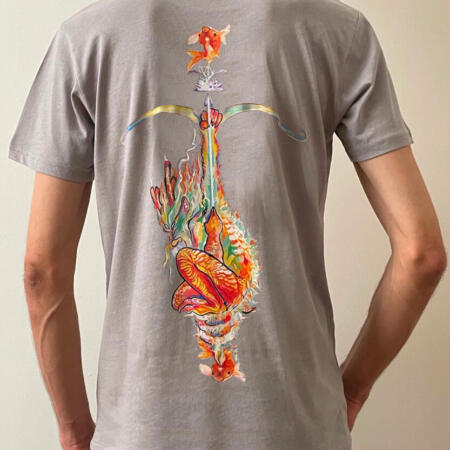 Unisex T-shirt: Orange Dragon