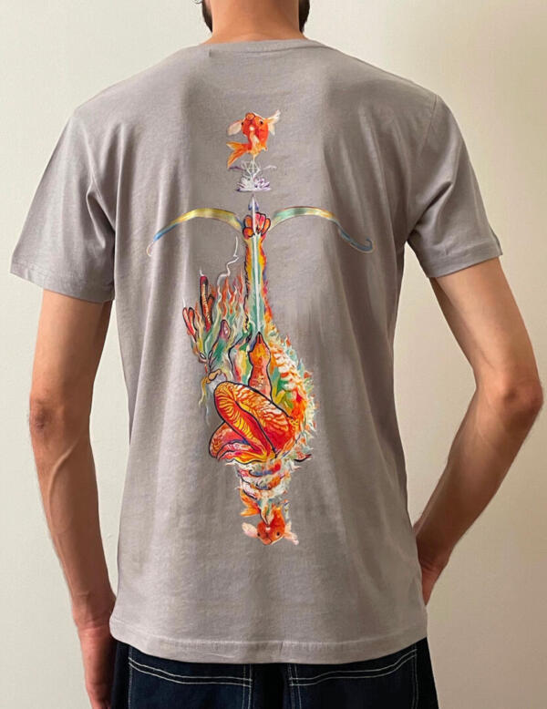 Unisex T-shirt: Orange Dragon